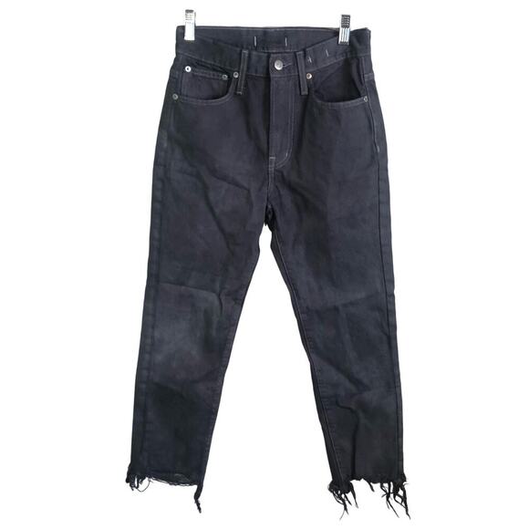 Madewell The Perfect Summer Jean Gray Denim Size 24 Short Cutoff Style High Rise - Picture 1 of 9
